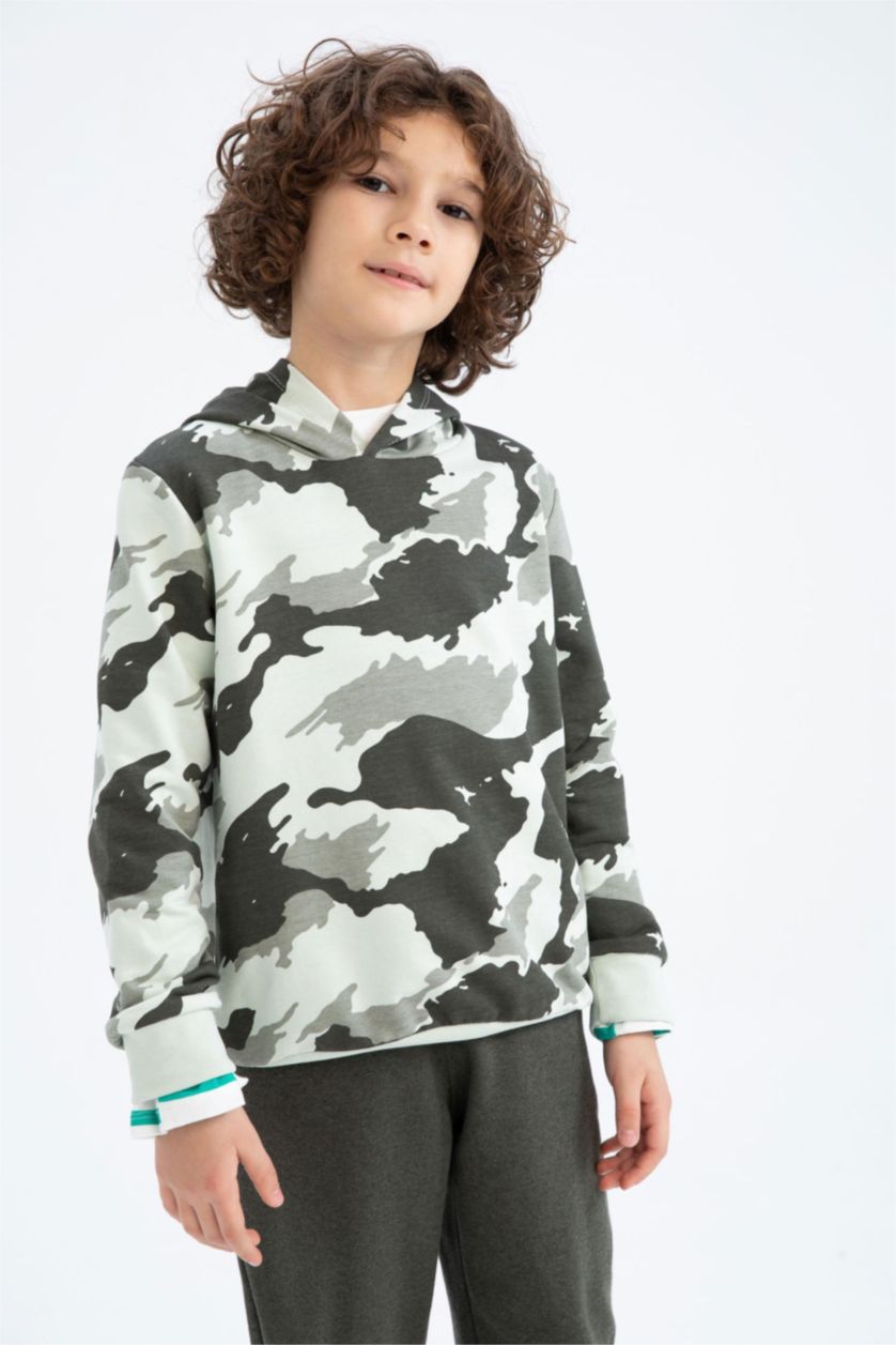 Boys & Teens Mint Boy Patterned Hoodie 2-Pack Set