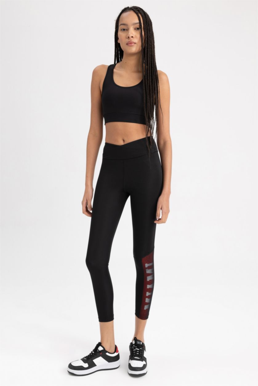 نساء أسود لجينج طويل رياضي