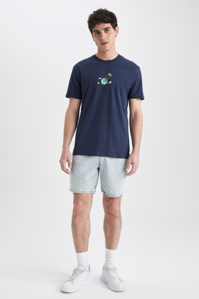 MAN NAVY Regular Fit Short Sleeve T-Shirt