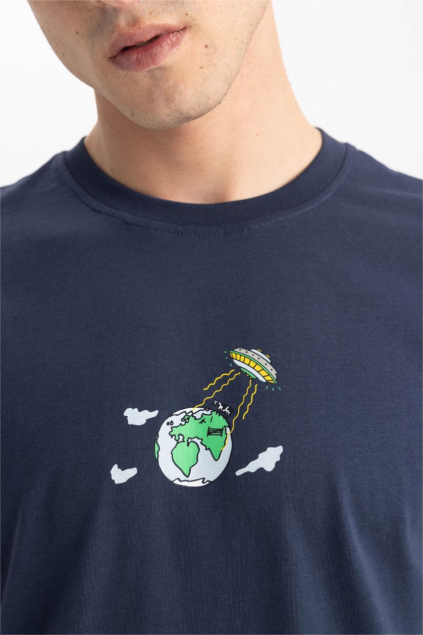 MAN NAVY Regular Fit Short Sleeve T-Shirt