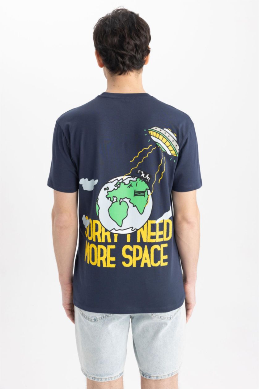 MAN NAVY Regular Fit Short Sleeve T-Shirt