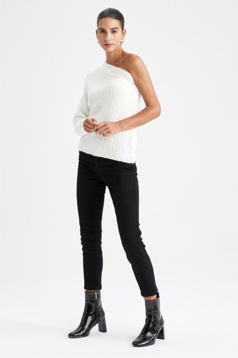 Woman Ecru Regular Fit Thessaloniki Fabric Pullover
