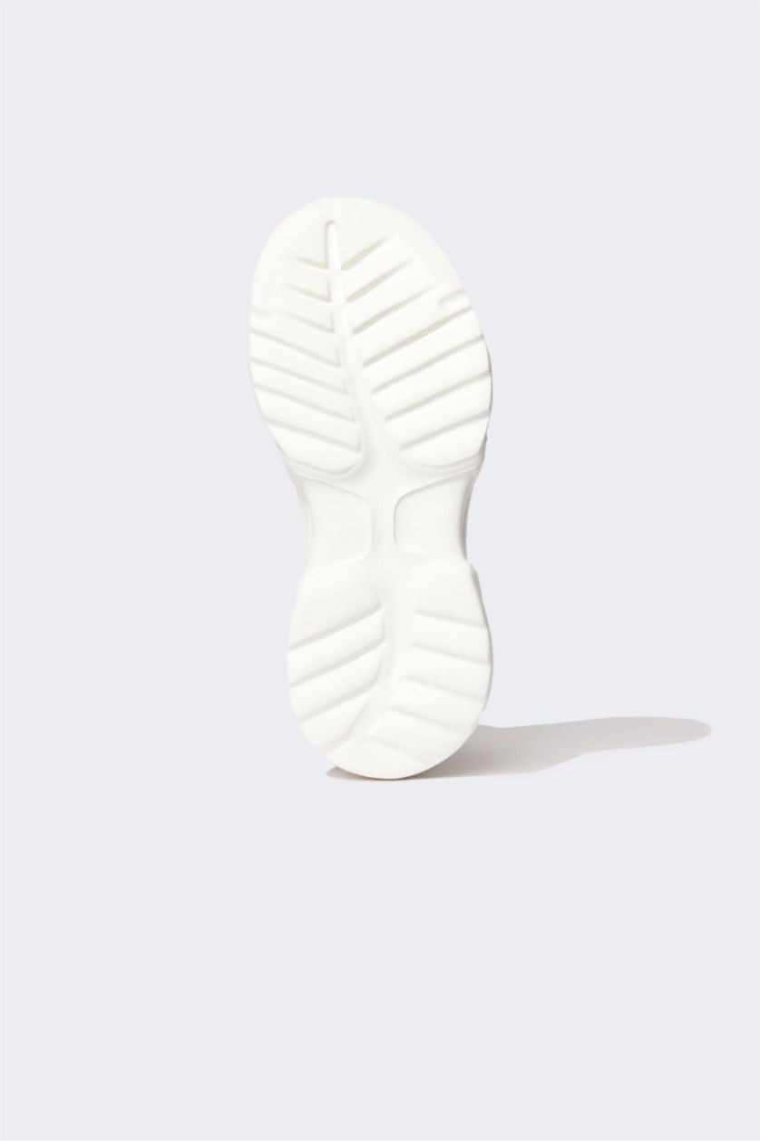 Woman Grey Women Thick Sole Casual Sock Type Shoes