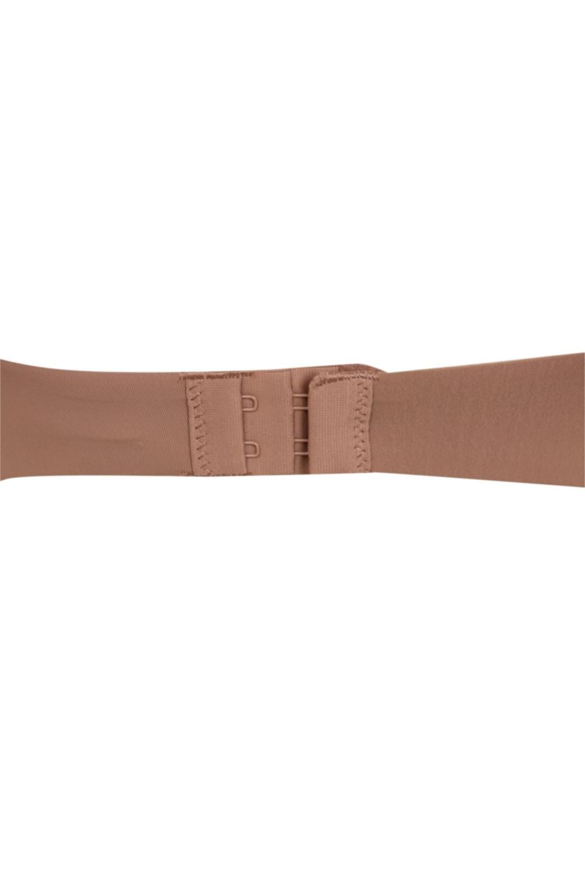 Kadın Açık Kahve Push Up Micro Yarım Dolgulu Tişört Bra