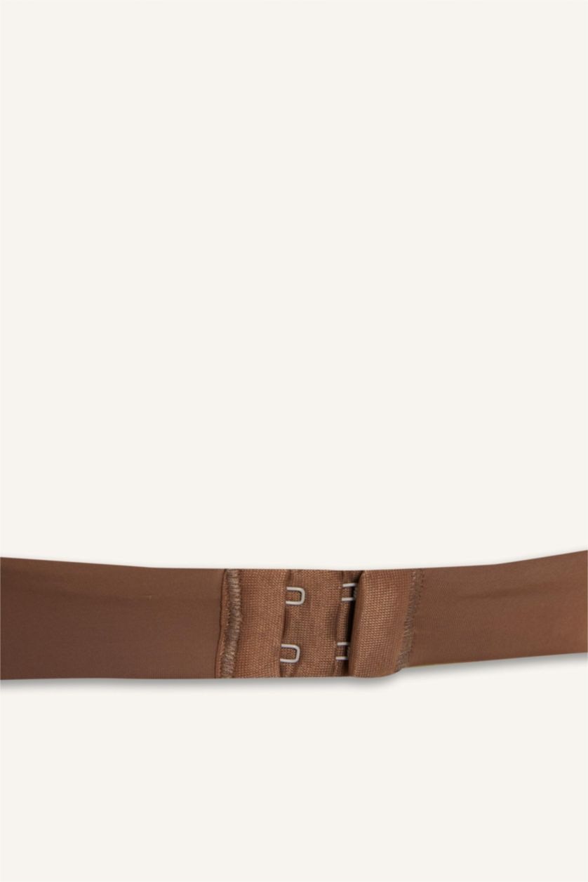 Woman Light Brown Fall in Love Push Up Micro Coated Half Padded T-Shirt Bra