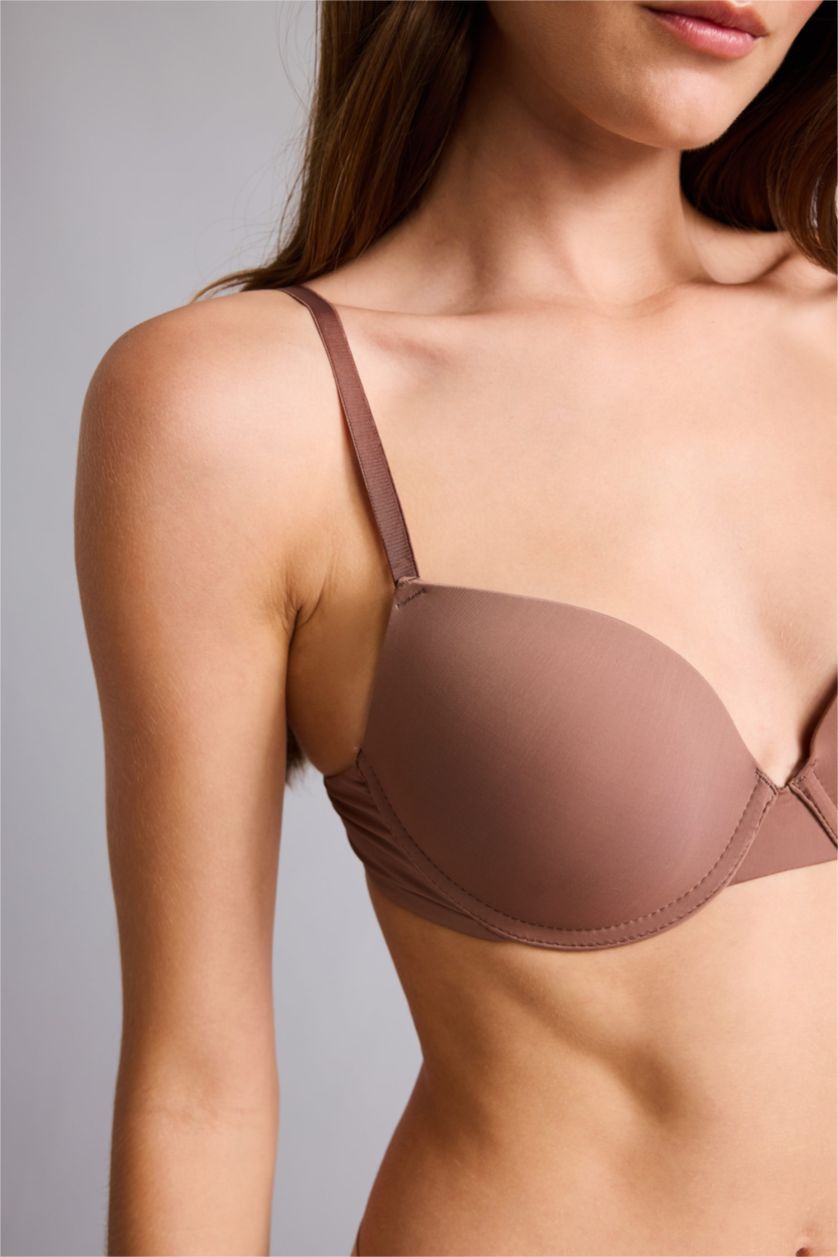 نساء بني فاتح Micro Padded Half Underwired T-Shirt Bra