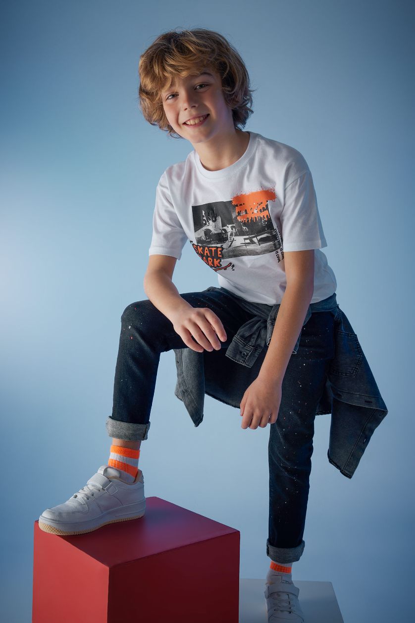 BOYS & TEENS Black Boy Skinny Fit Jeans