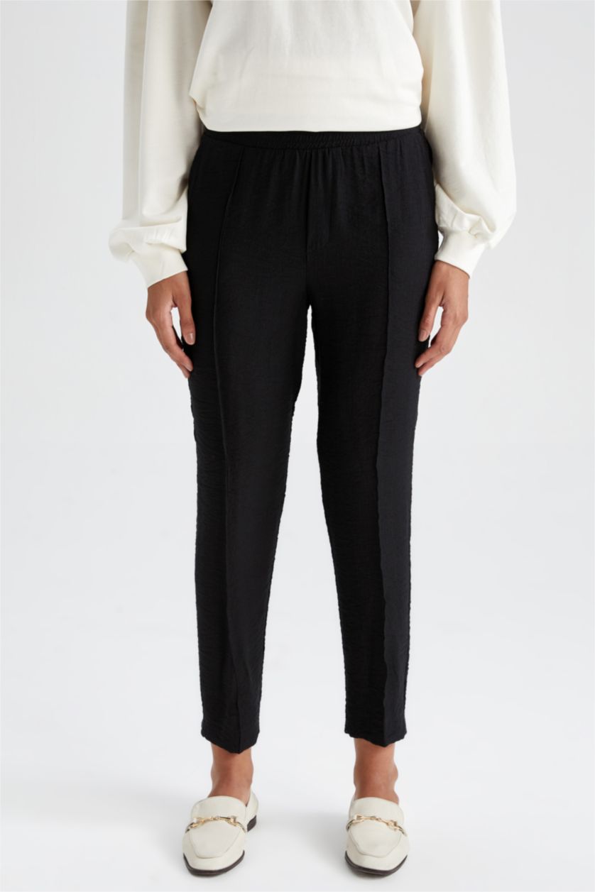 WOMAN Black Carrot Fit Trousers