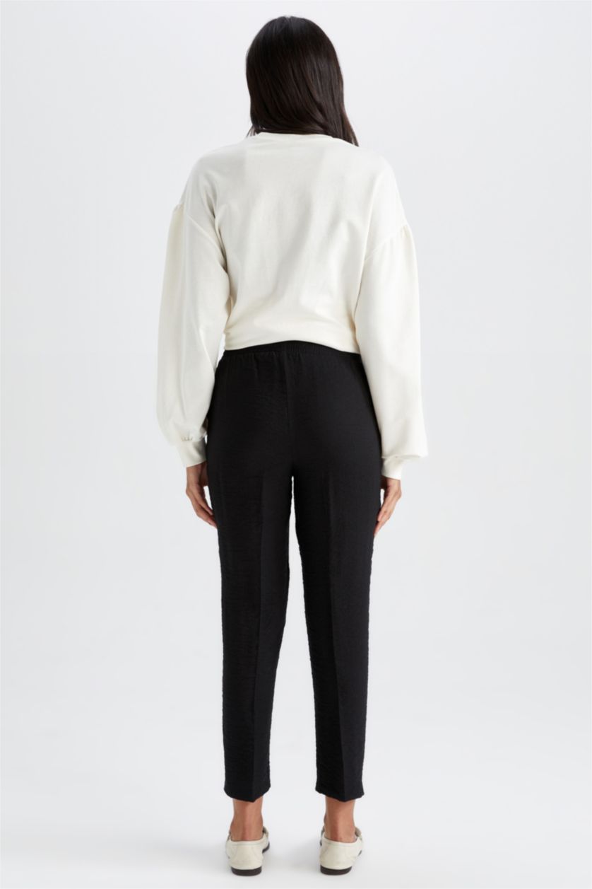 WOMAN Black Carrot Fit Trousers