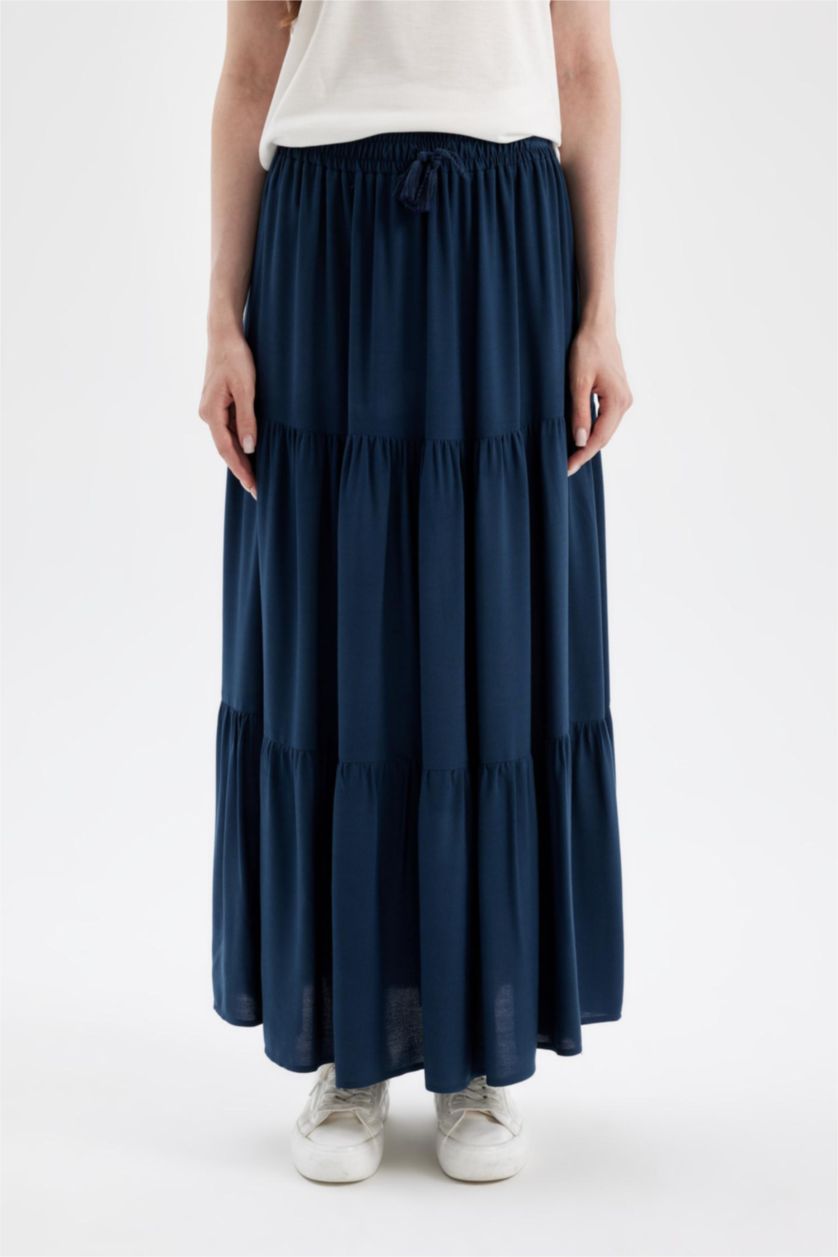Woman NAVY Maxi Skirt