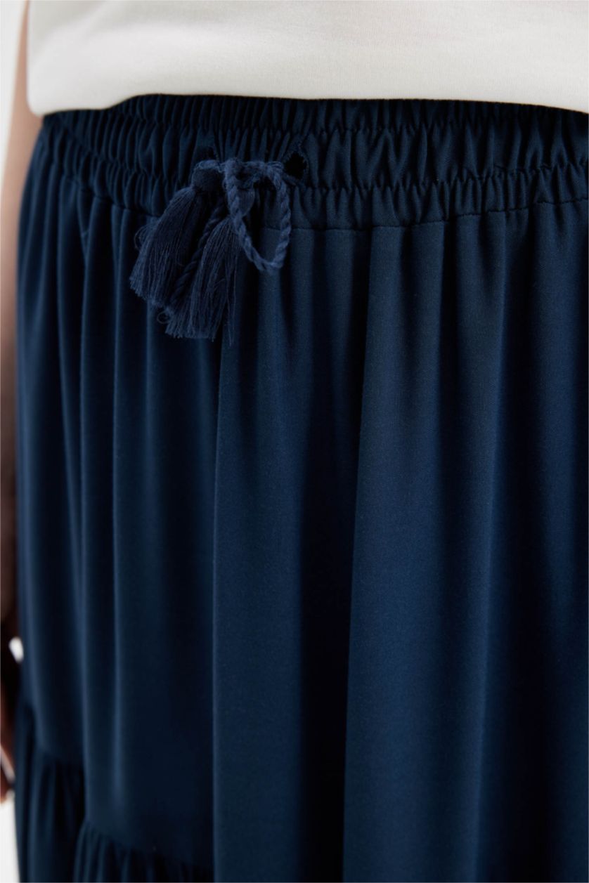 Woman NAVY Maxi Skirt