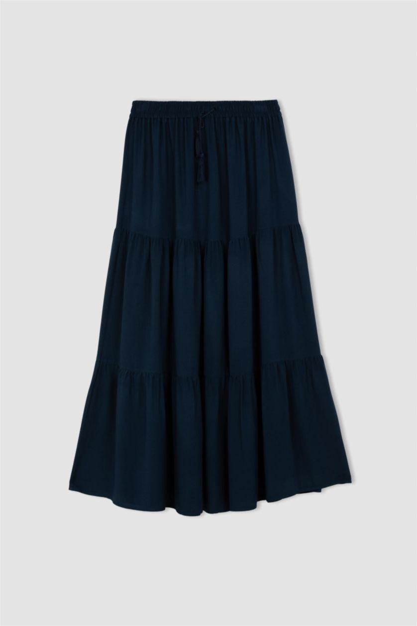 Woman NAVY Maxi Skirt