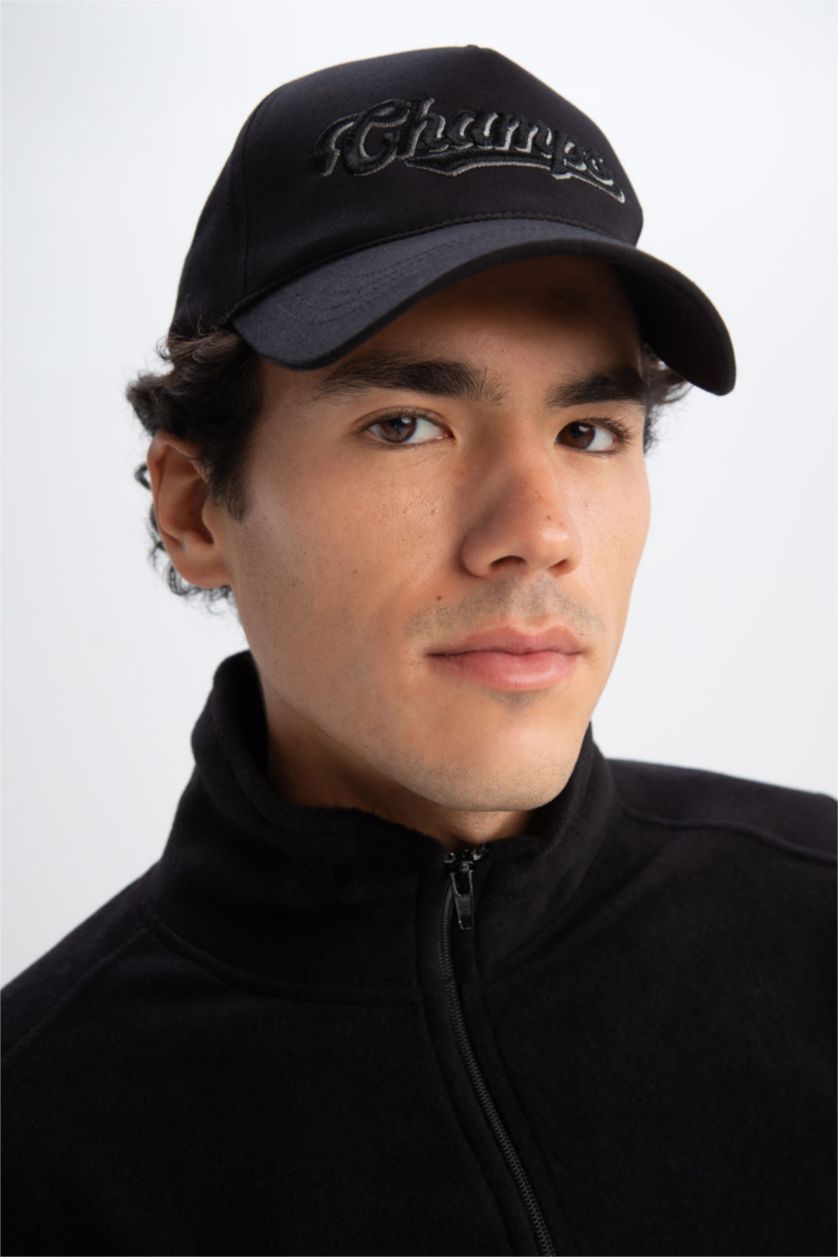 رجال أسود قبعة كاب رجالي مطرز