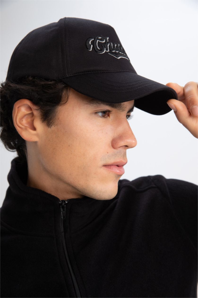 رجال أسود قبعة كاب رجالي مطرز