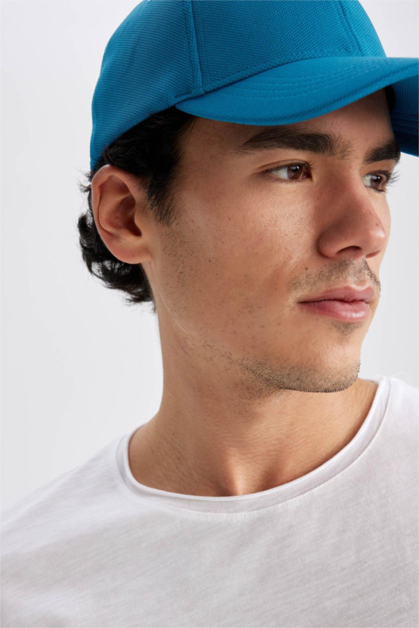 رجالي نيلي قبعة كاب رجالي مطرز