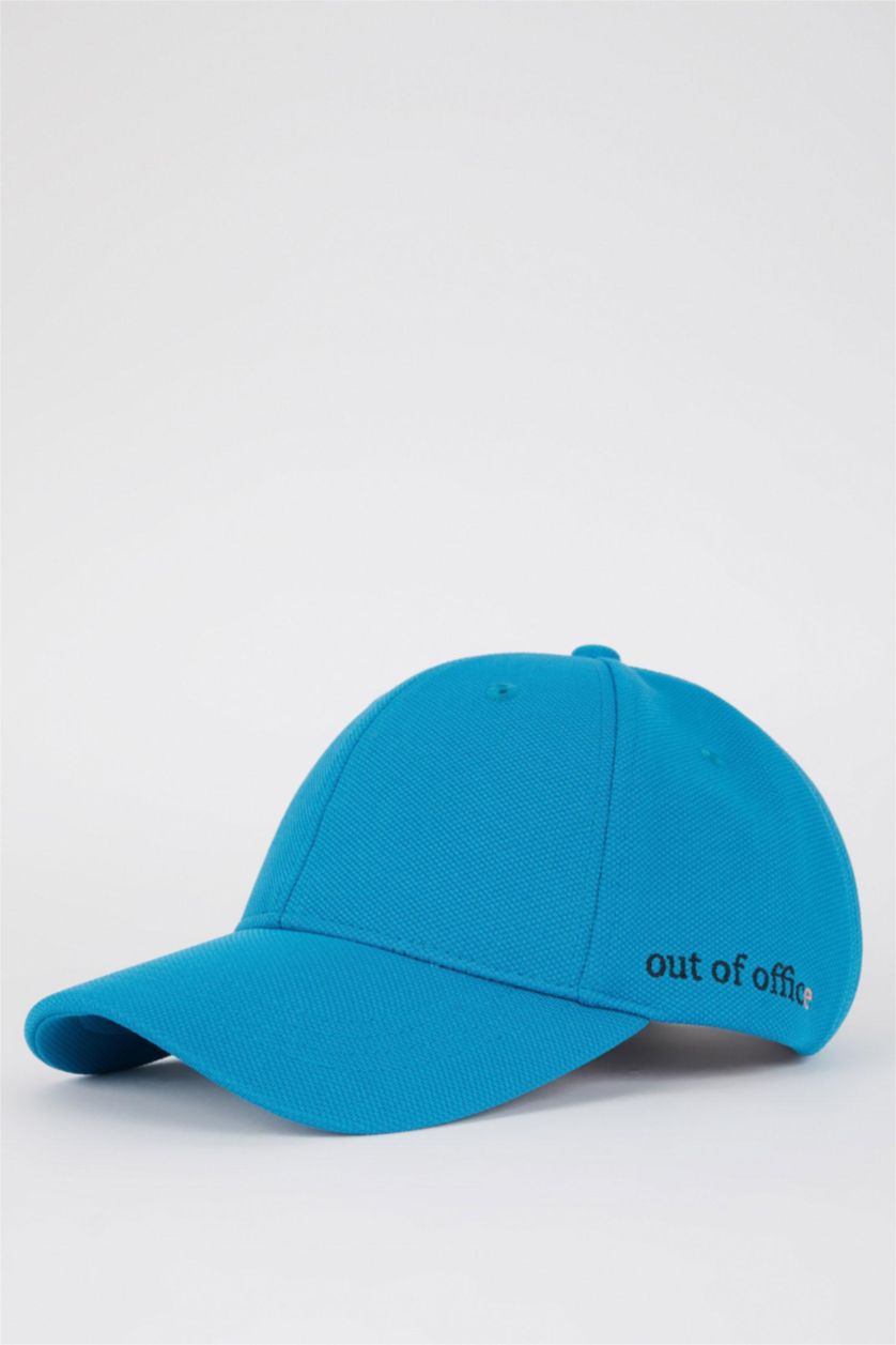 رجالي نيلي قبعة كاب رجالي مطرز