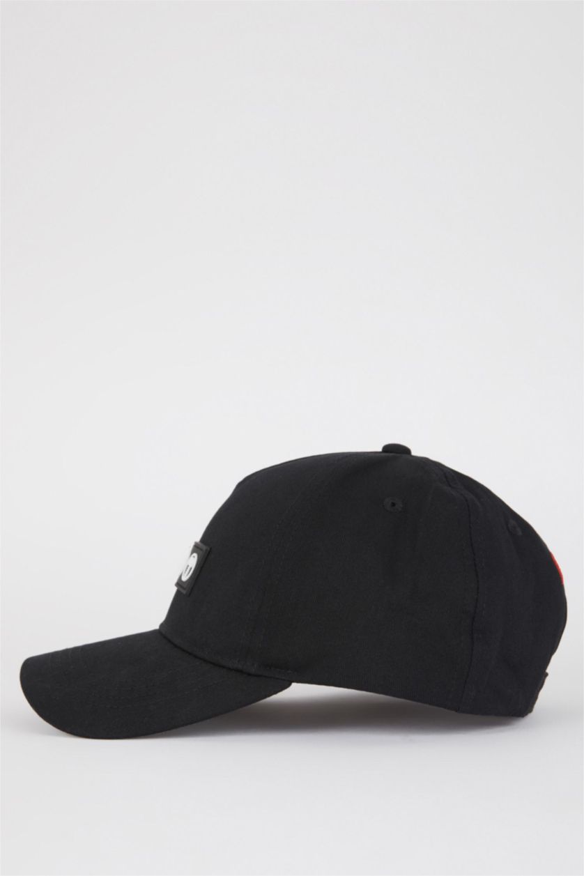 MAN Black Men's Marvel Avengers Embroidery Cotton Cap Hat