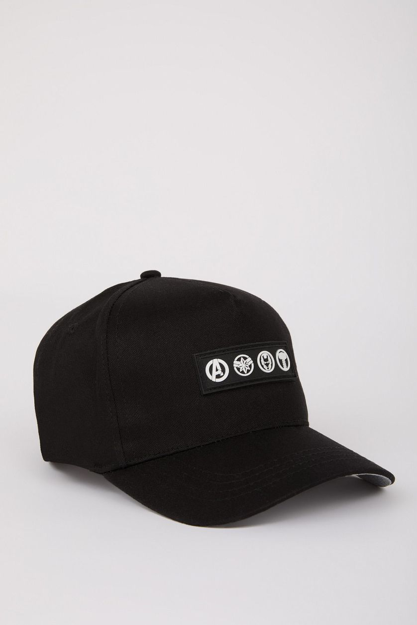 رجال أسود شفقة كاب رجالي بيسبول منسوج باتكيت من مارفل