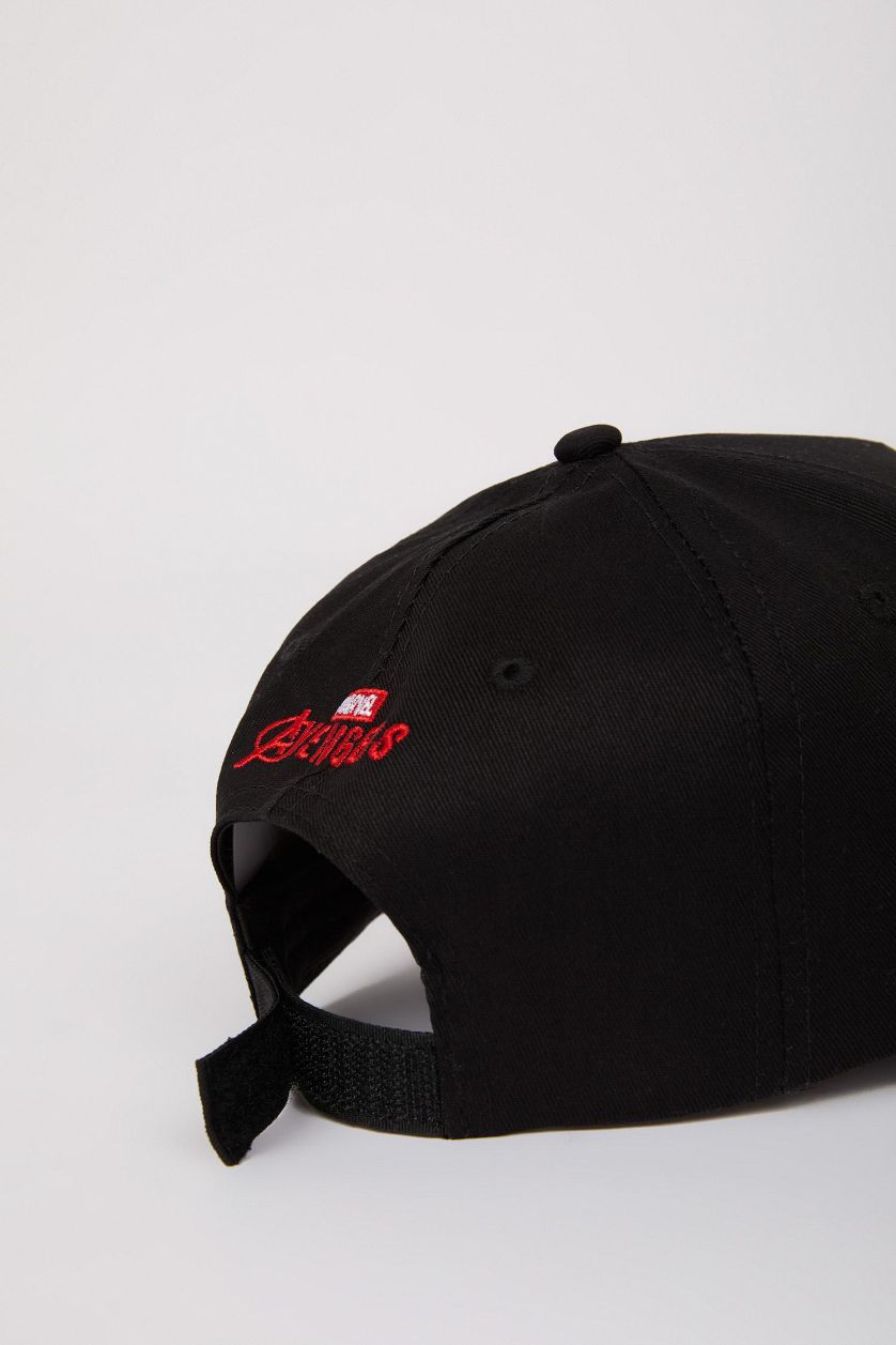 رجال أسود شفقة كاب رجالي بيسبول منسوج باتكيت من مارفل