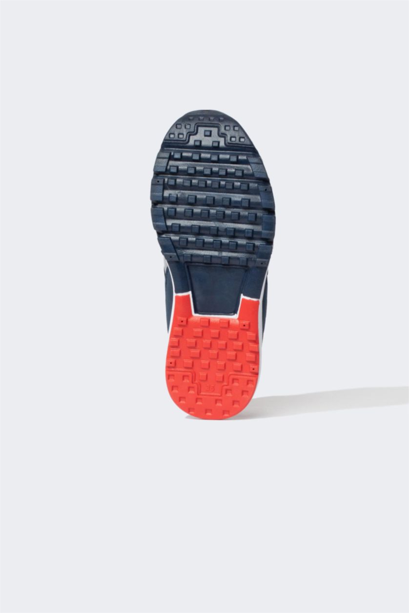 Erkek Çocuk - Genç Erkek Lacivert Erkek Çocuk Superman Kalın Taban Cırt Cırtlı Spor Ayakkabı