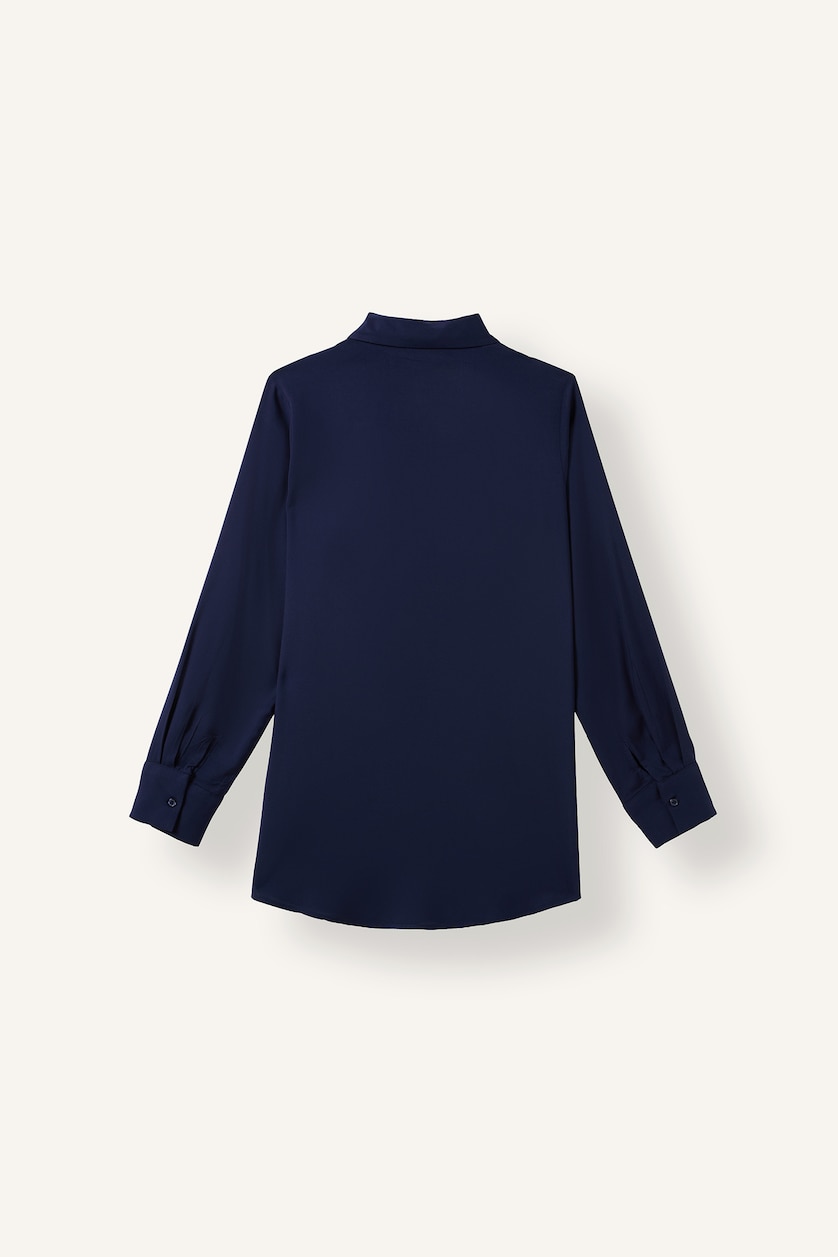 Kadın Lacivert Regular Fit Uzun kollu Tunik
