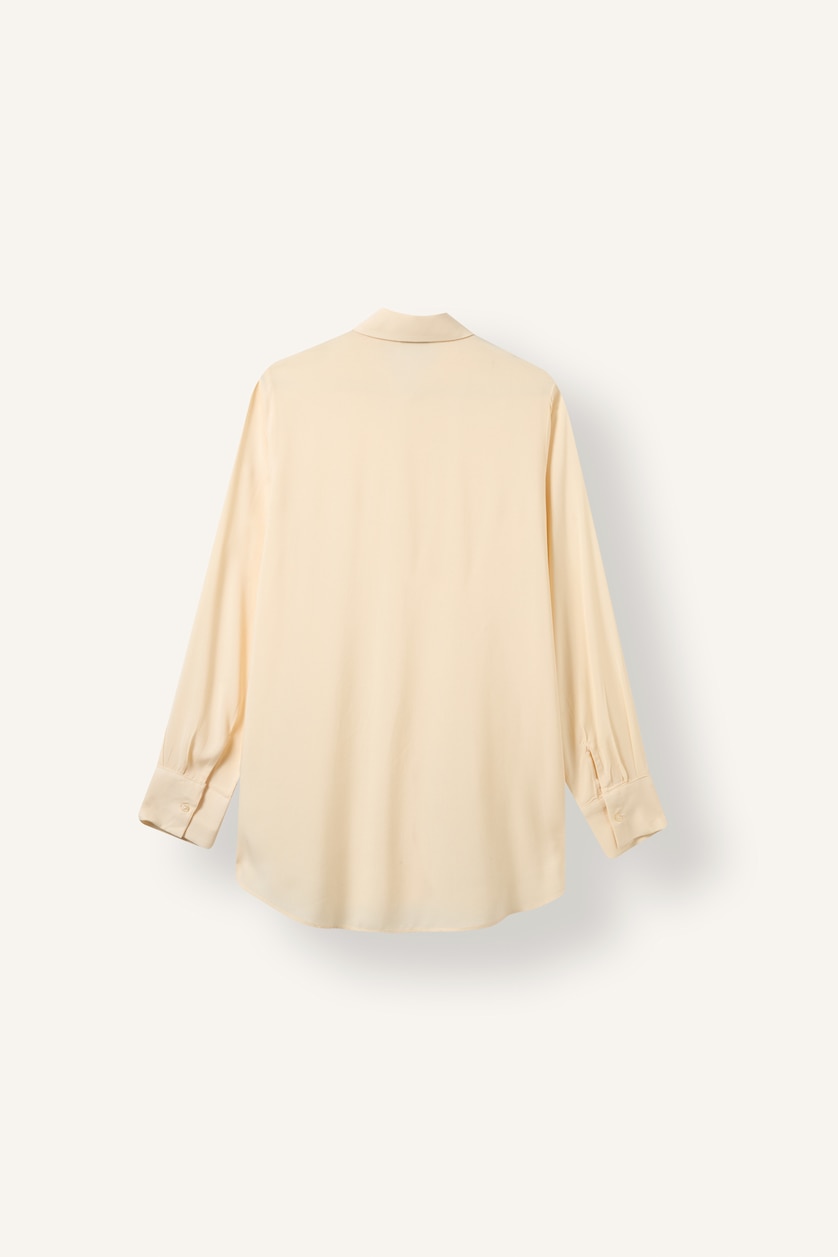 Kadın Açık Sarı Regular Fit Basic Gömlek Tunik
