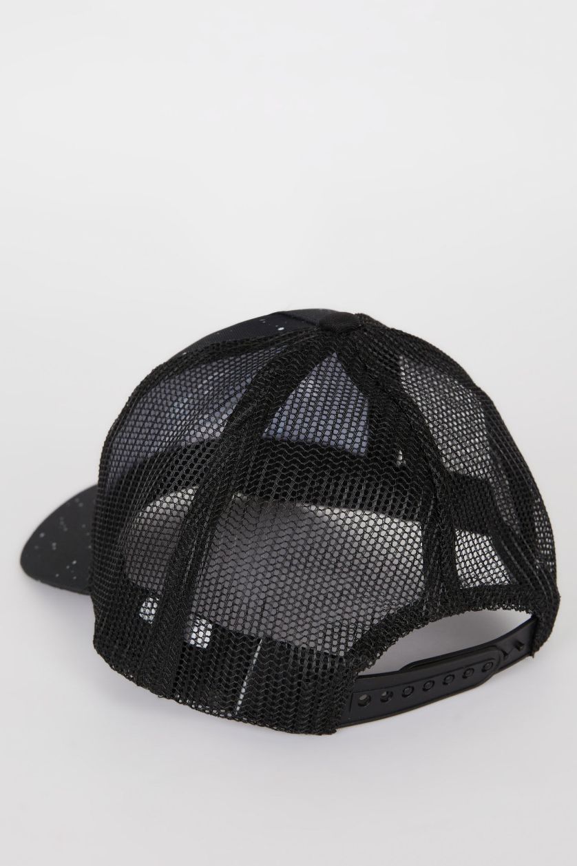 Boys & Teens Black Boy Printed Cap