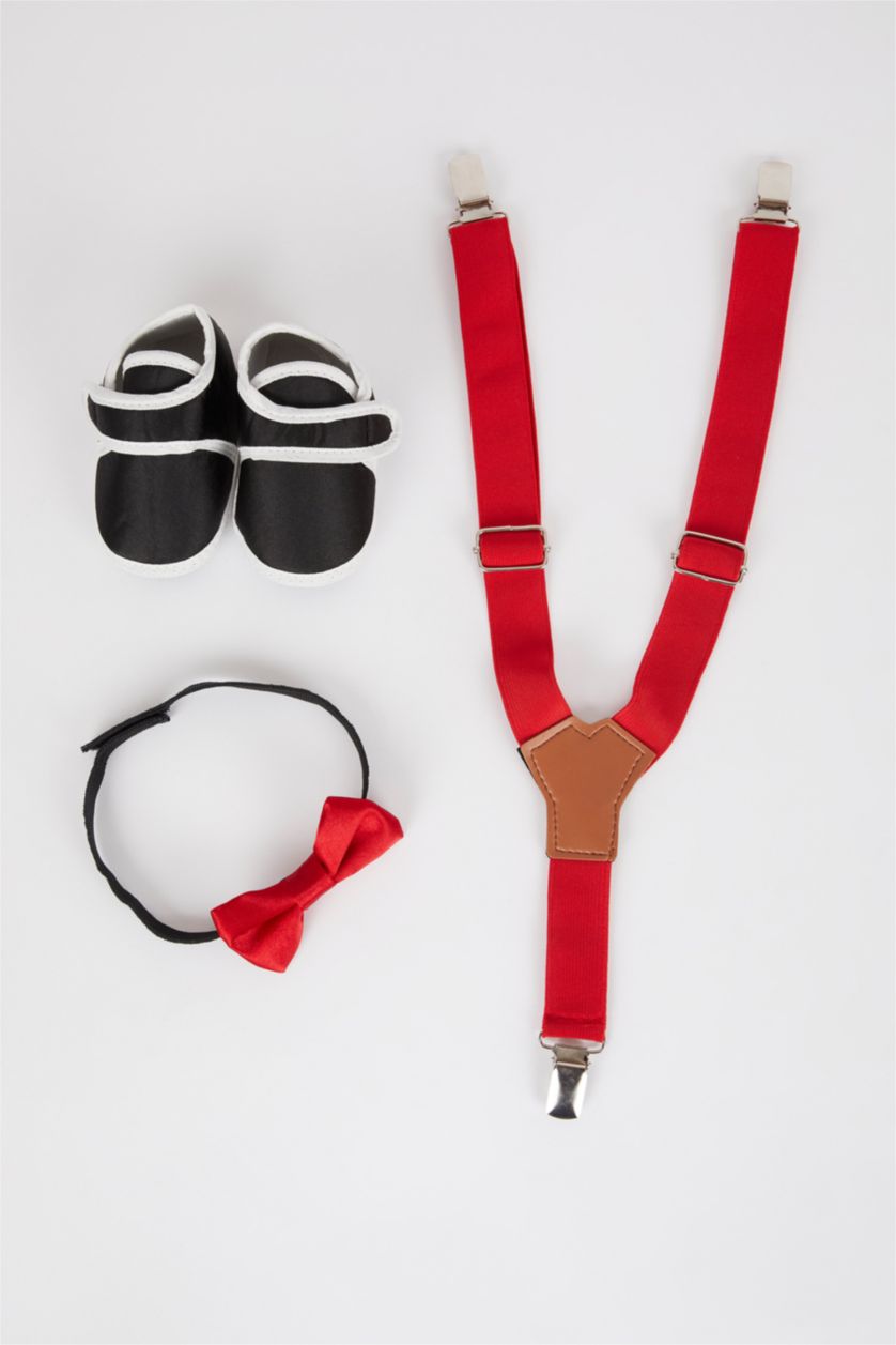 BABY BOY Red 3 piece Regular Fit Set