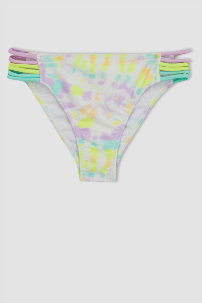 بناتي نيون أصفر طقم بكيني بناتي أصفر ملون - قطعتين