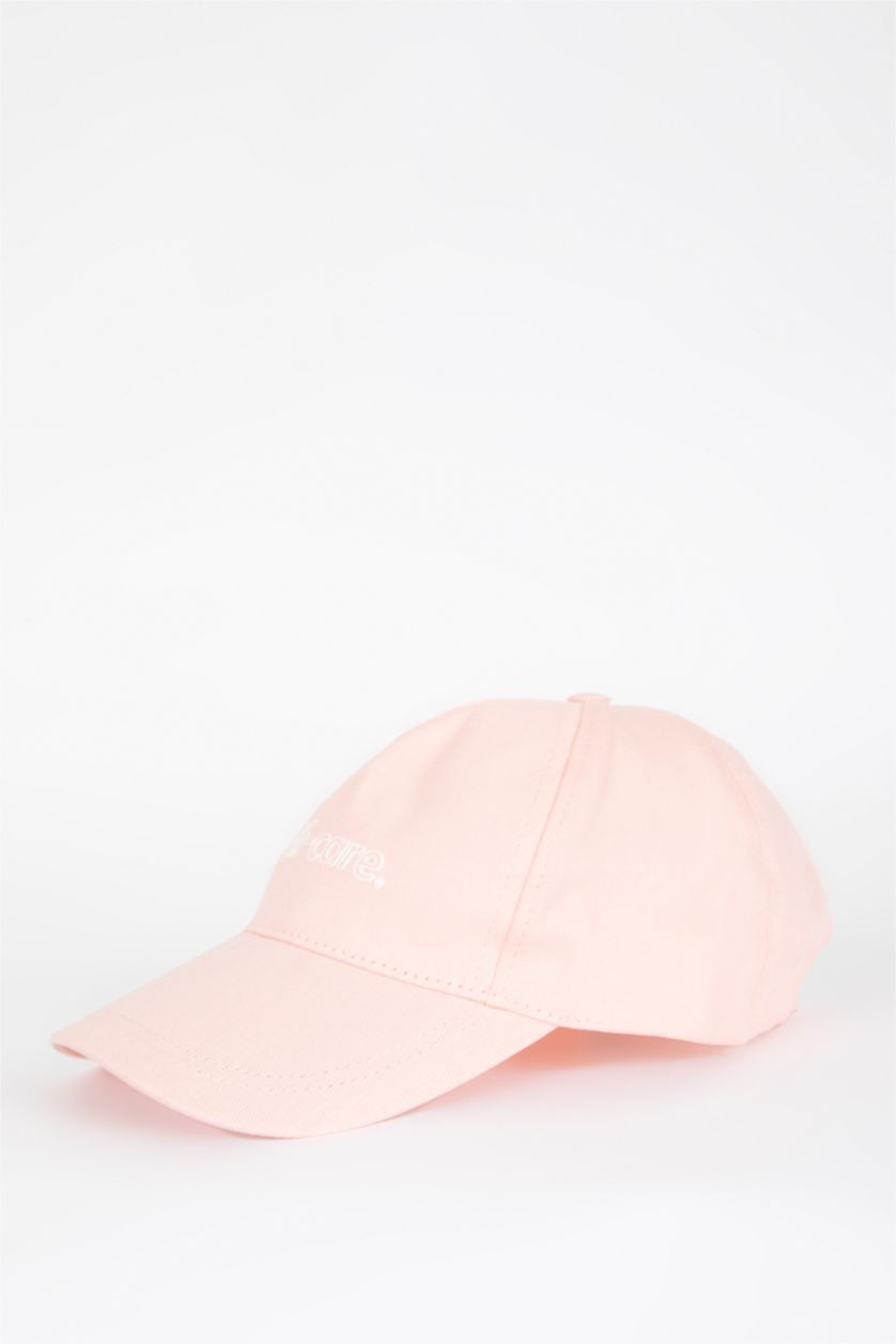Woman Pink Women Cotton Cap Hat