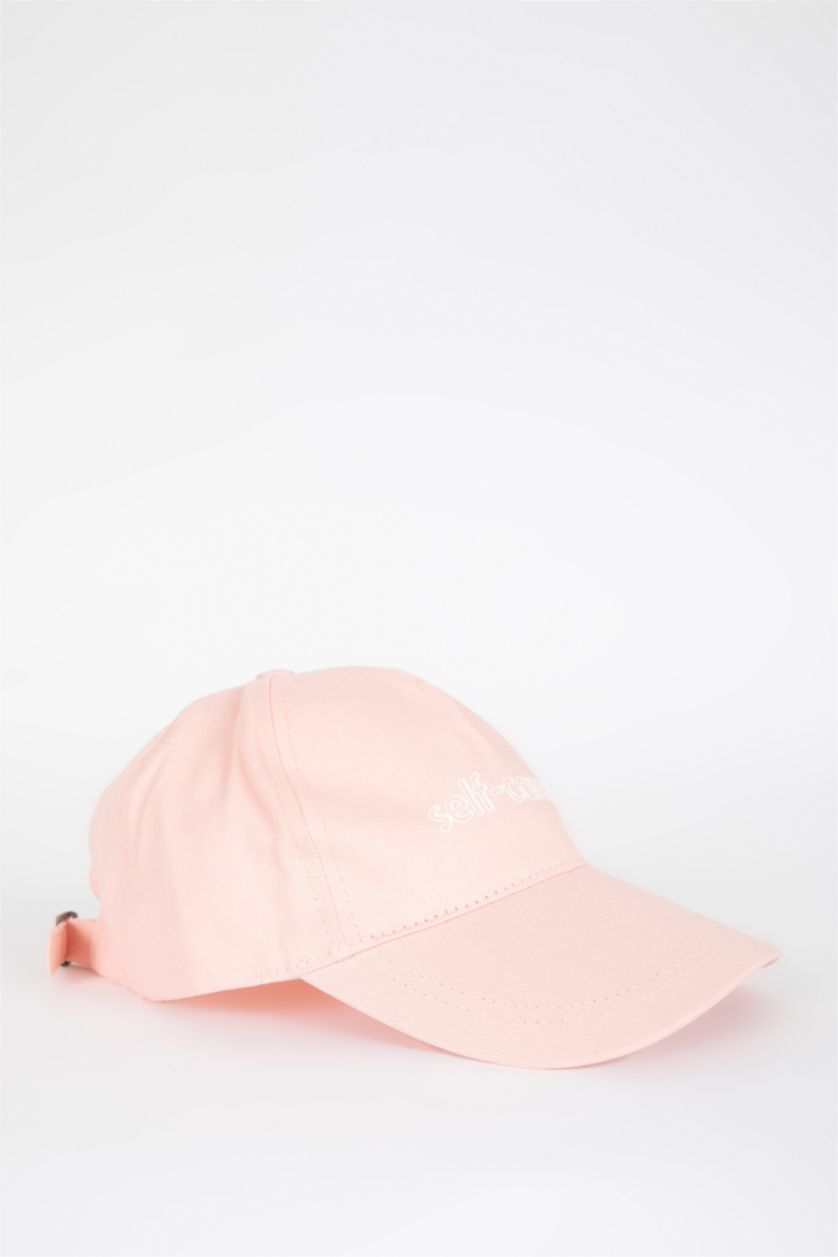 Woman Pink Women Cotton Cap Hat