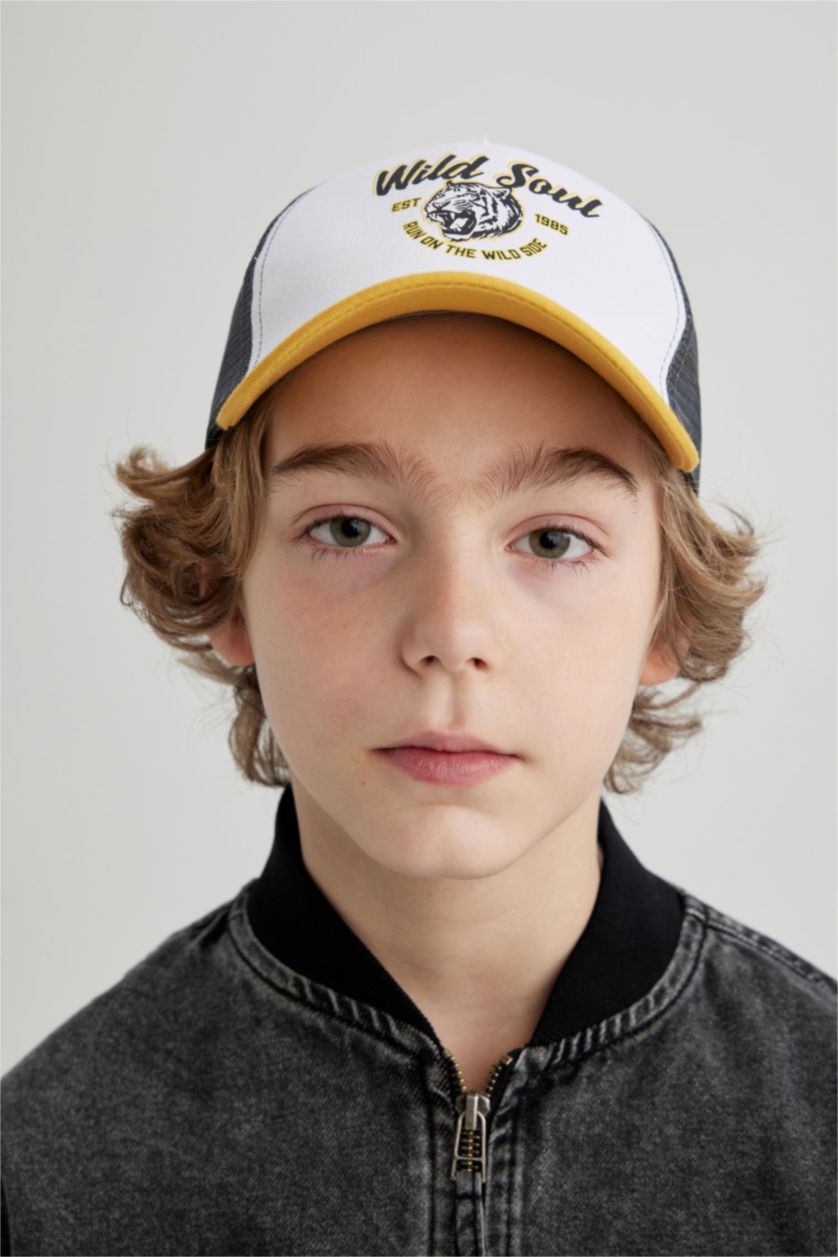 GARÇONS Marron Casquette Gabardine pour Garçon