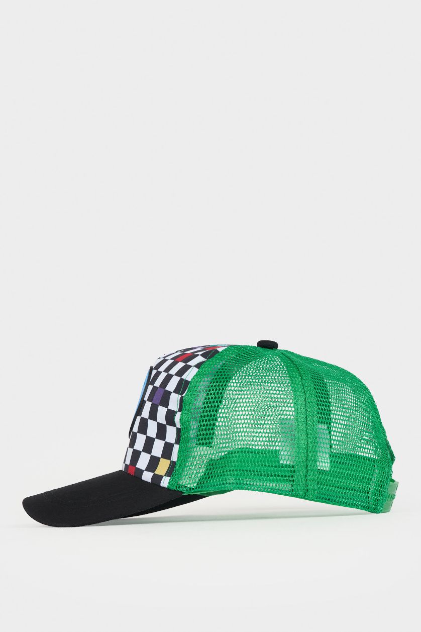 Erkek Çocuk - Genç Erkek Karma Desenli Dokuma Cap Şapka Erkek Çocuk