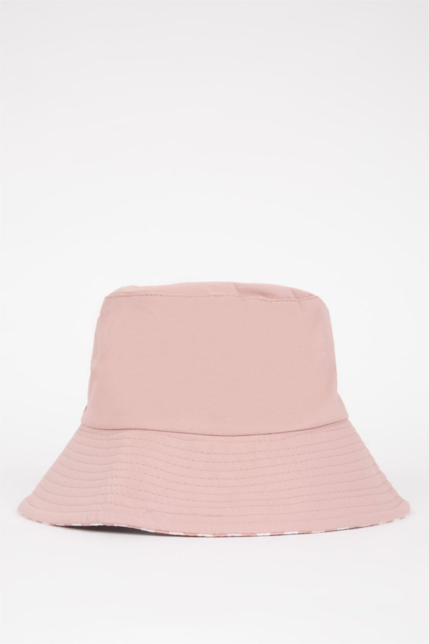 Woman Pink Women Cotton Bucket Hat