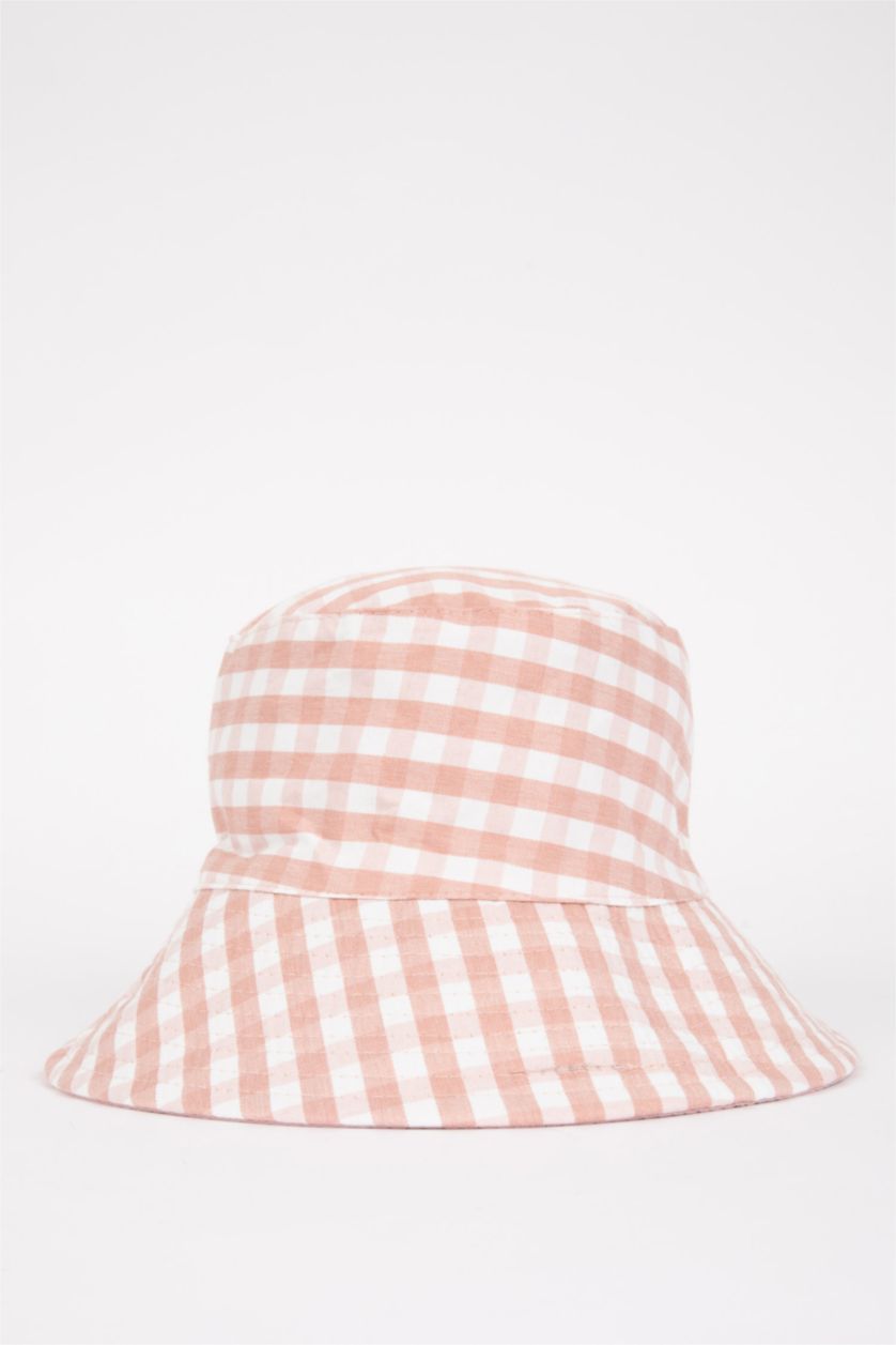 Woman Pink Women Cotton Bucket Hat