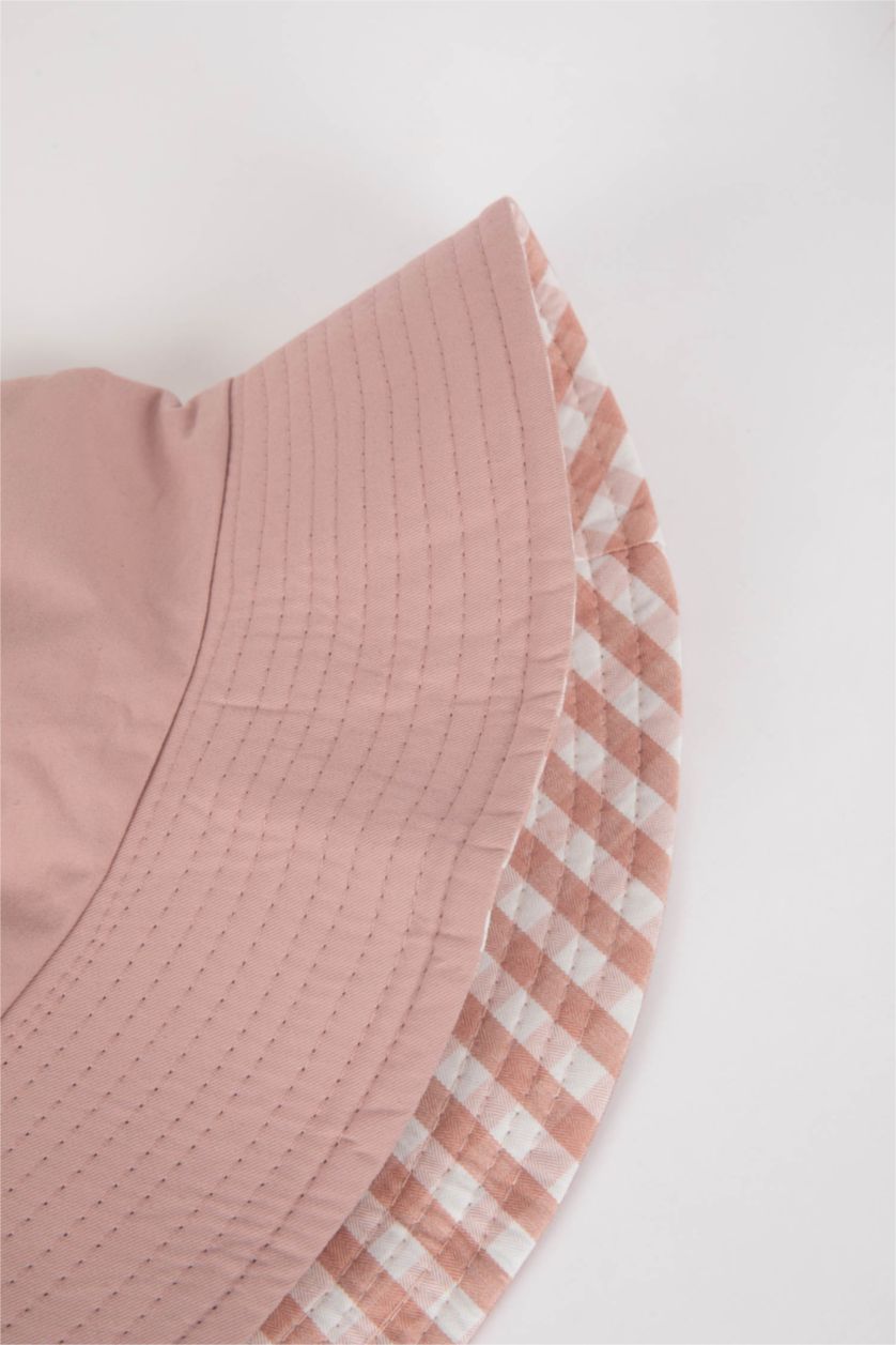 Woman Pink Women Cotton Bucket Hat