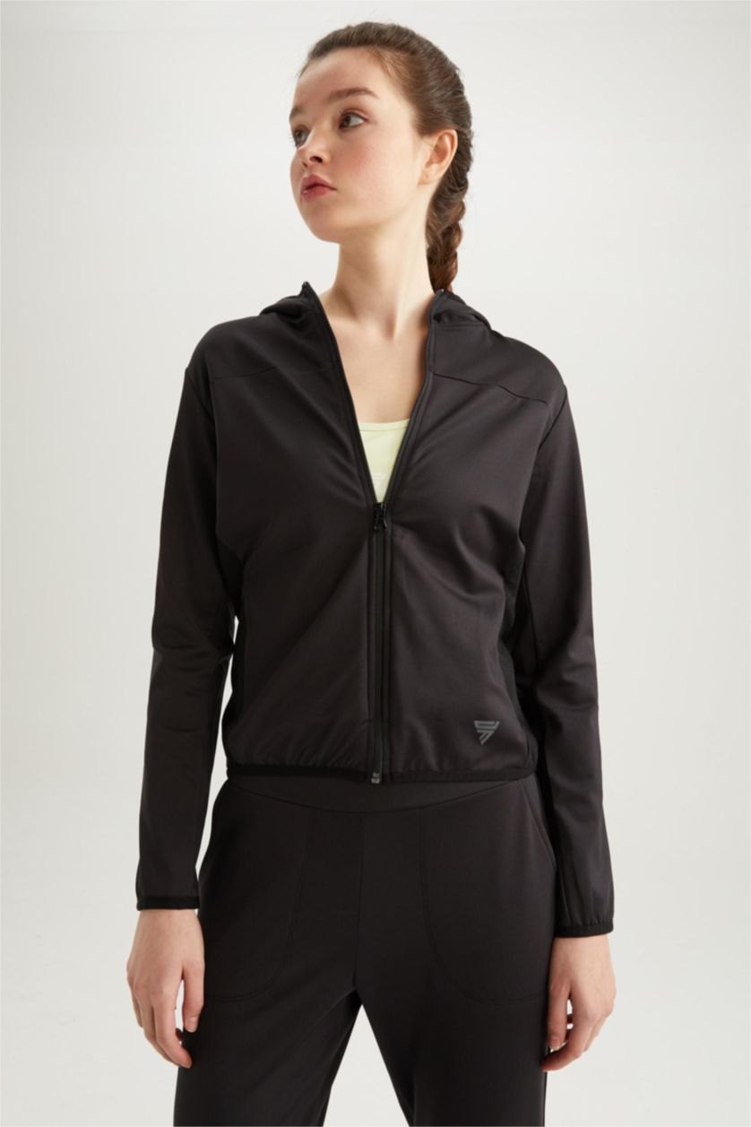 FEMME Noir Cardigan Coupe Standard Imprimé De DefactoFit