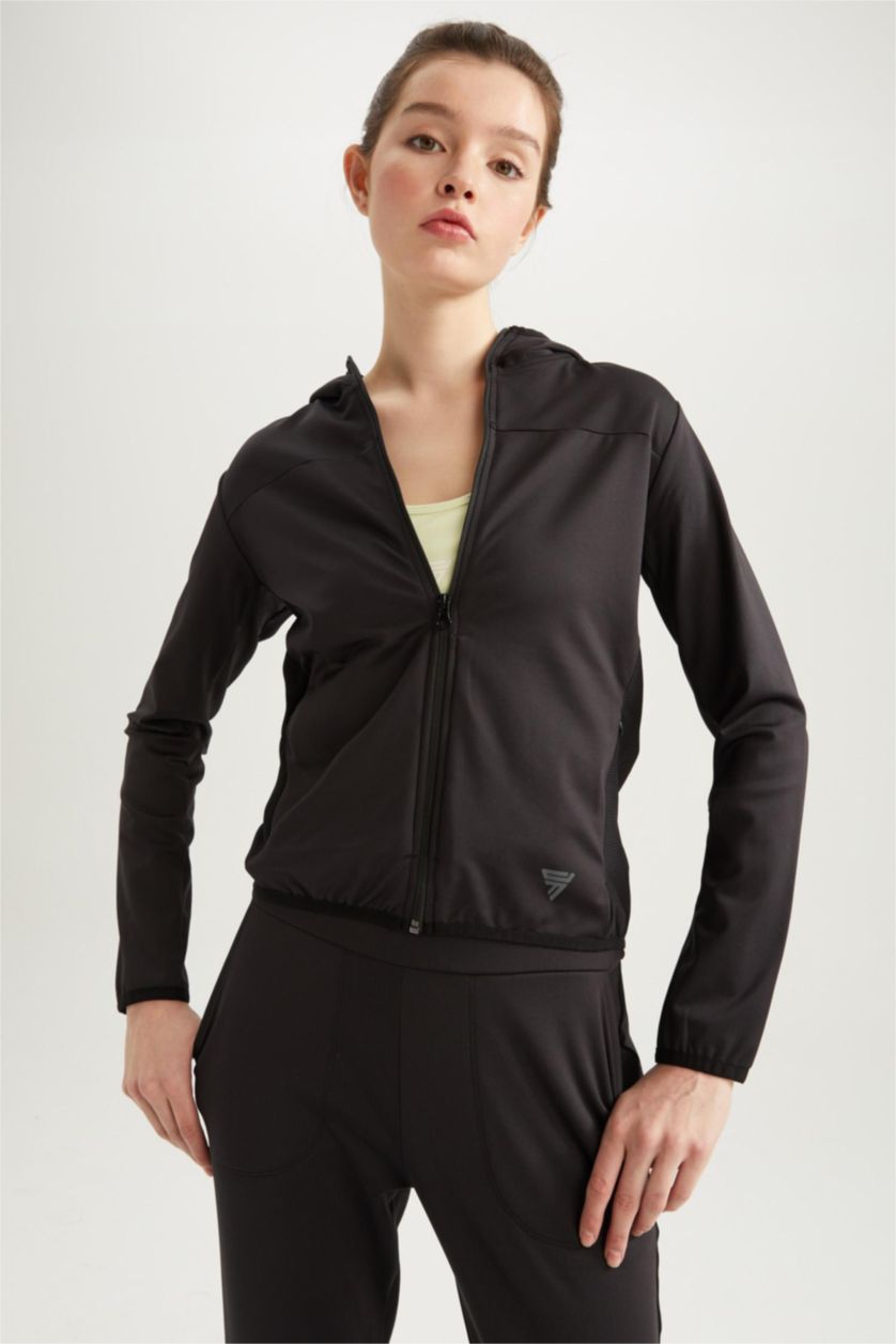 FEMME Noir Cardigan Coupe Standard Imprimé De DefactoFit