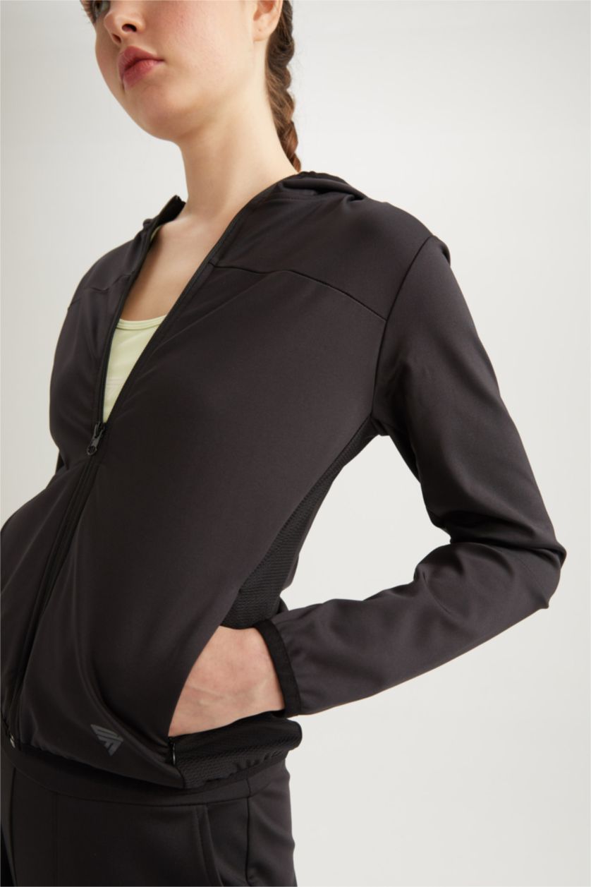 FEMME Noir Cardigan Coupe Standard Imprimé De DefactoFit