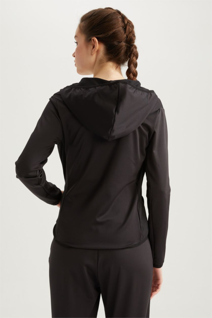 FEMME Noir Cardigan Coupe Standard Imprimé De DefactoFit