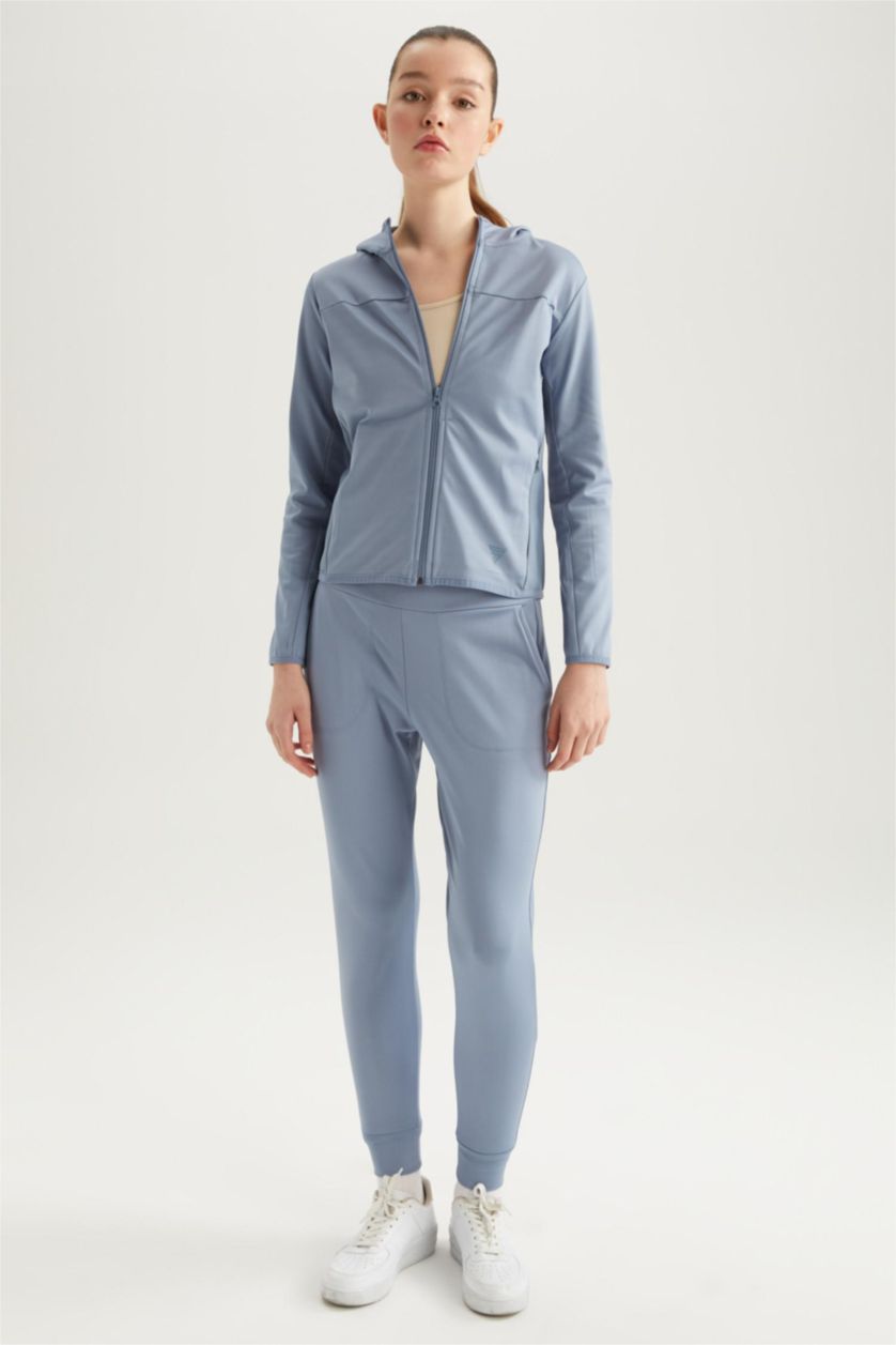 FEMME Bleu Pantalon Scaphandre Autonome DeFactoFit Ourlet étroit