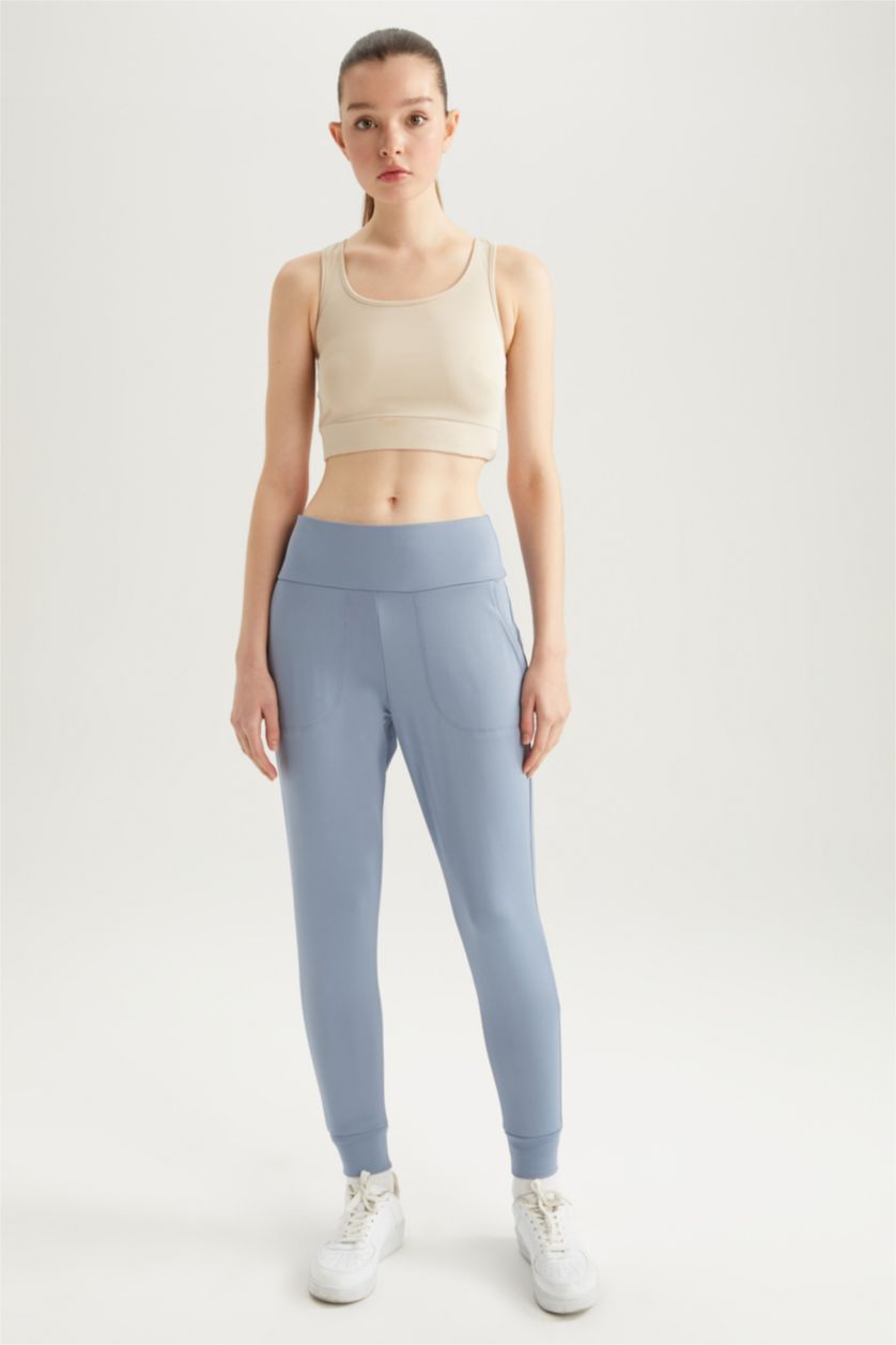 FEMME Bleu Pantalon Scaphandre Autonome DeFactoFit Ourlet étroit