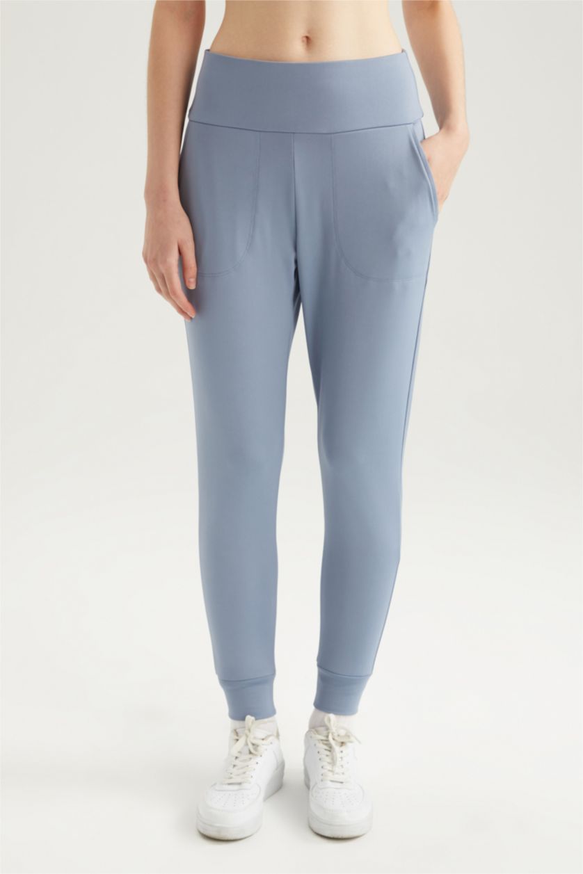 FEMME Bleu Pantalon Scaphandre Autonome DeFactoFit Ourlet étroit