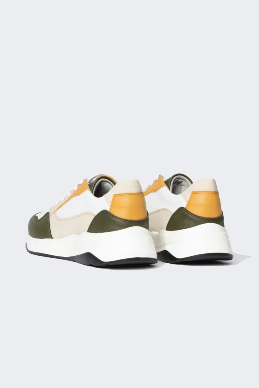 HOMME Blanc Baskets PU