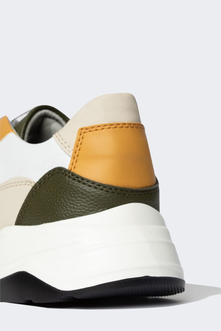 HOMME Blanc Baskets PU