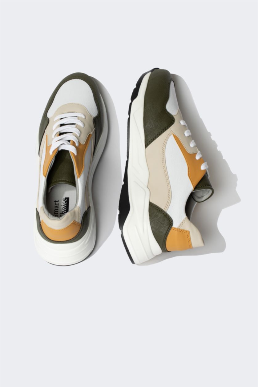 HOMME Blanc Baskets PU