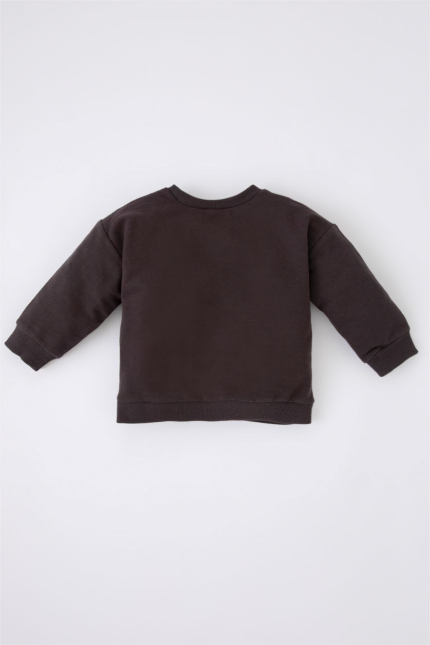 Erkek Bebek Koyu Gri Erkek Bebek Disney Winnie The Pooh Sweatshirt