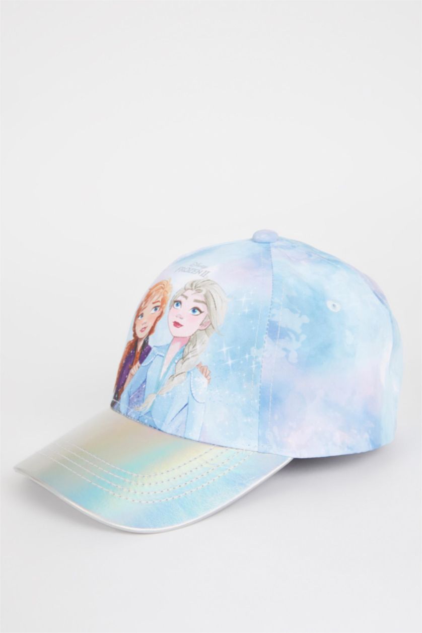 بنات أزرق قبعة مطبوعة