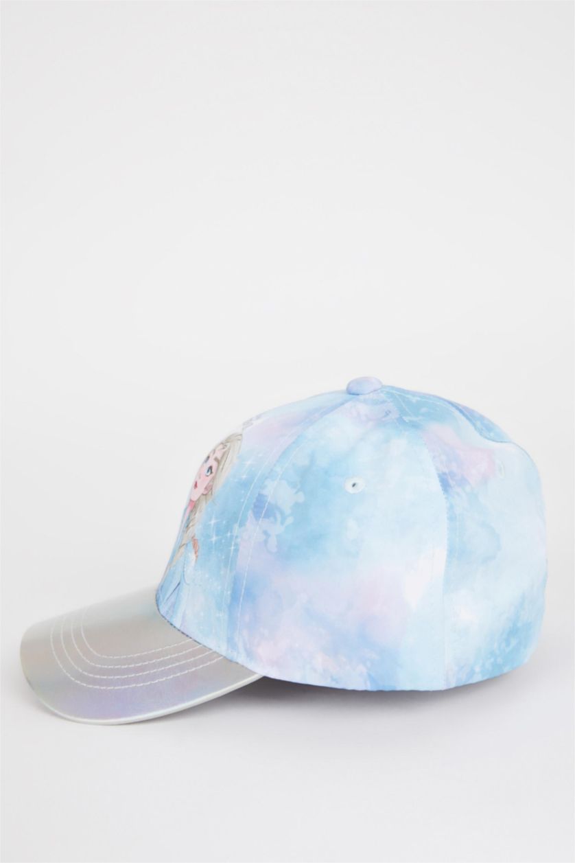 بنات أزرق قبعة مطبوعة