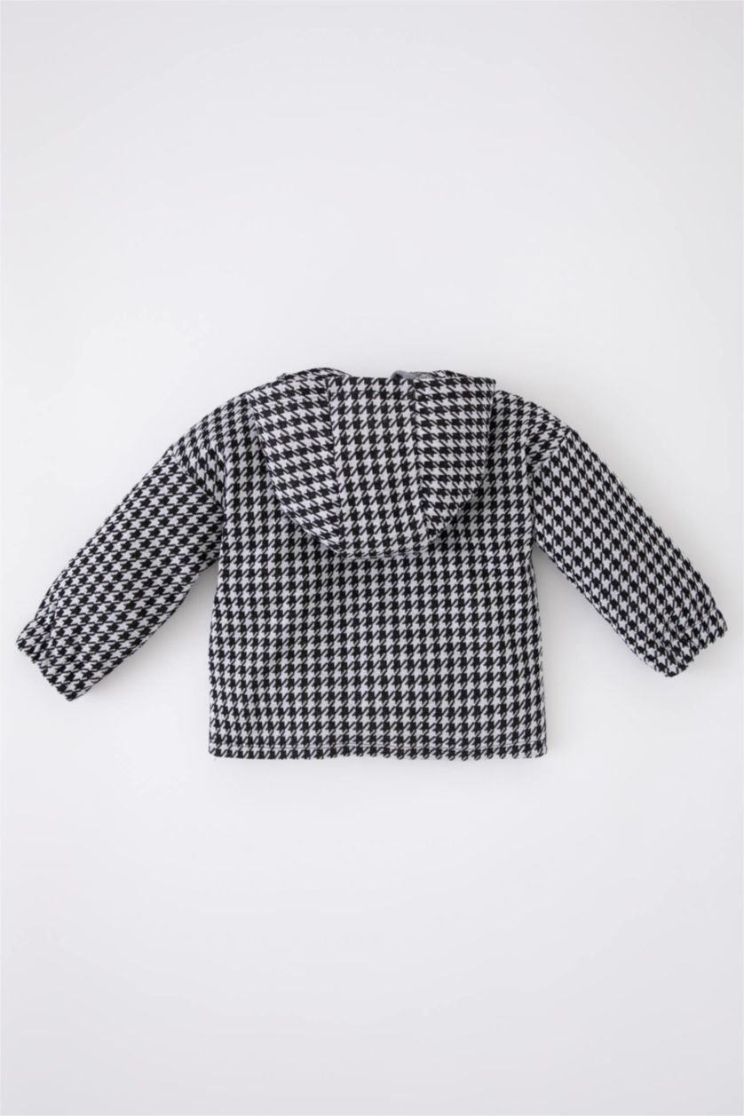 Малыши мальчики Черный Свитшот стандартного кроя в клетку для мальчиков